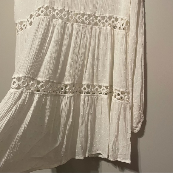 NWOT Lumiére Crochet Clip Dot Mini Dress - Picture 8 of 8